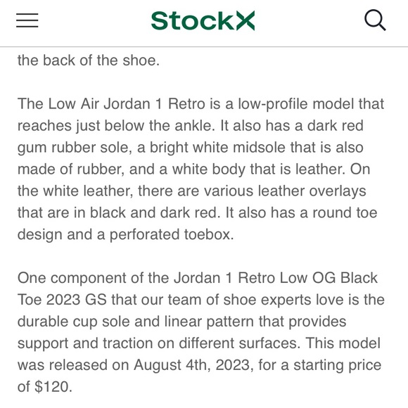 Nike Jordan 1 Retro Low. GS. Youth Size 4. EUR 36 - Picture 14 of 14